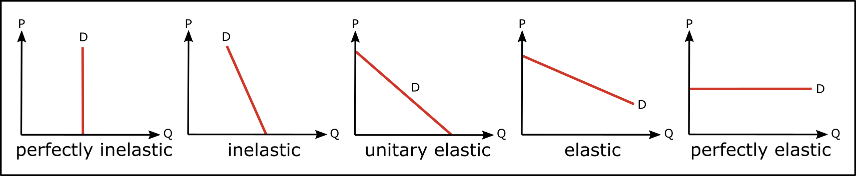 price elasticity of demand curves