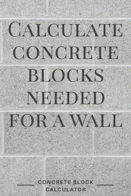 Share concrete block calculator