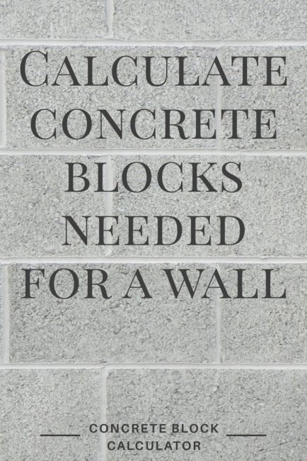 Concrete Block Chart