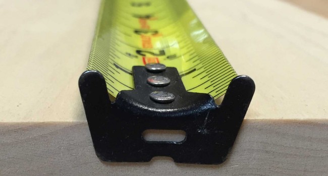 The Stanley FatMax tape measure has a medium sized hook with small hooks on the top of the blade