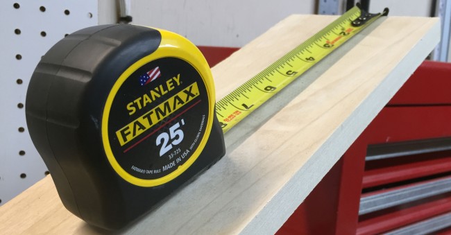 The Stanley FatMax is the best reviewed tape measure