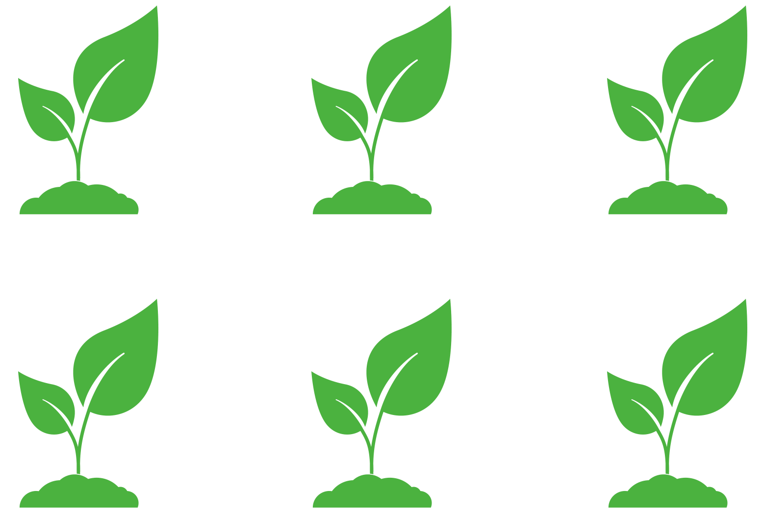 Find how many plants you need for a rectangular planting pattern