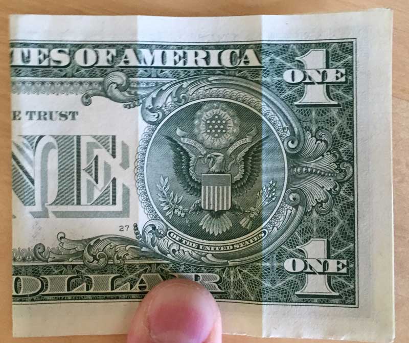 Create a Ruler from a Dollar Bill Inch Calculator