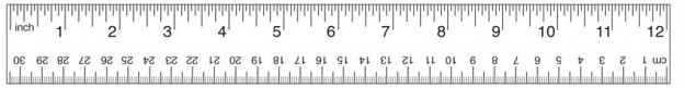 Free printable 12"/30cm ruler