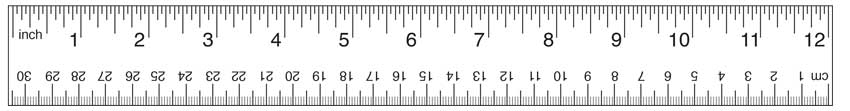 Ruler Template Inches