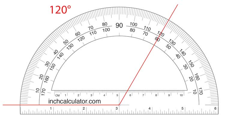 Find an obtuse angle measurement using a protractor