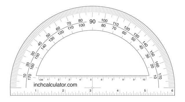 Printable Protractor Download Inch Calculator