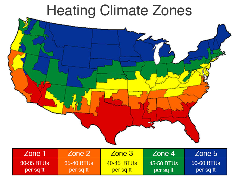 Regional Rate Zone Chart