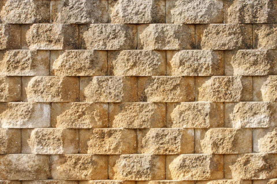 Interlocking Concrete Blocks Retaining Wall | TcWorks.Org