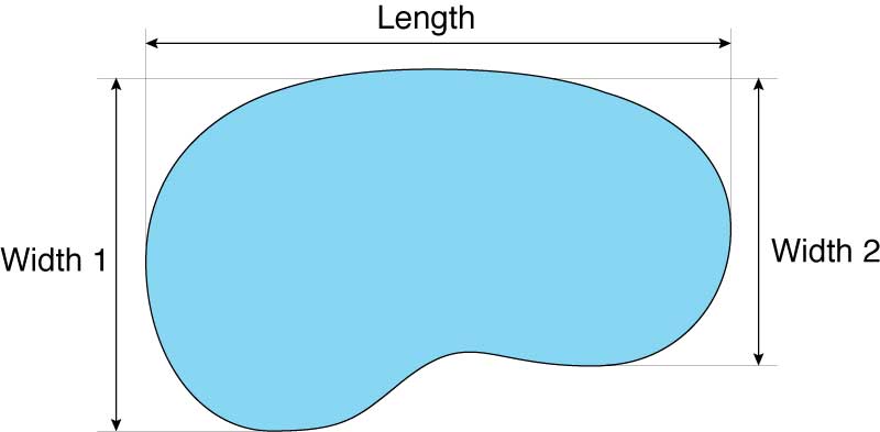 Swimming Pool Volume Chart