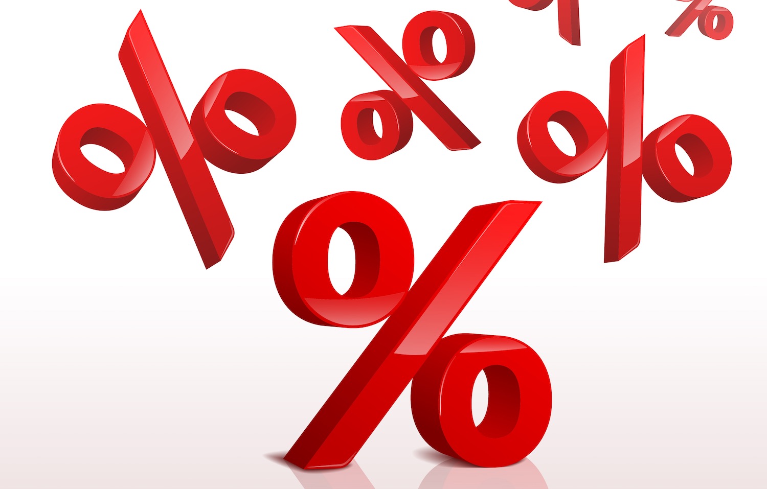 icon of many % symbols representing compounding percentages.