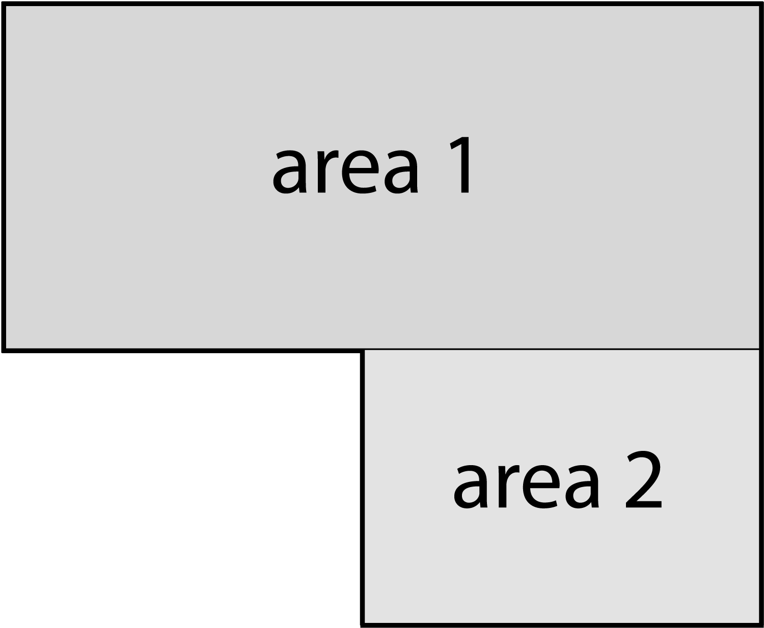 diagram showing how to measure a complex area