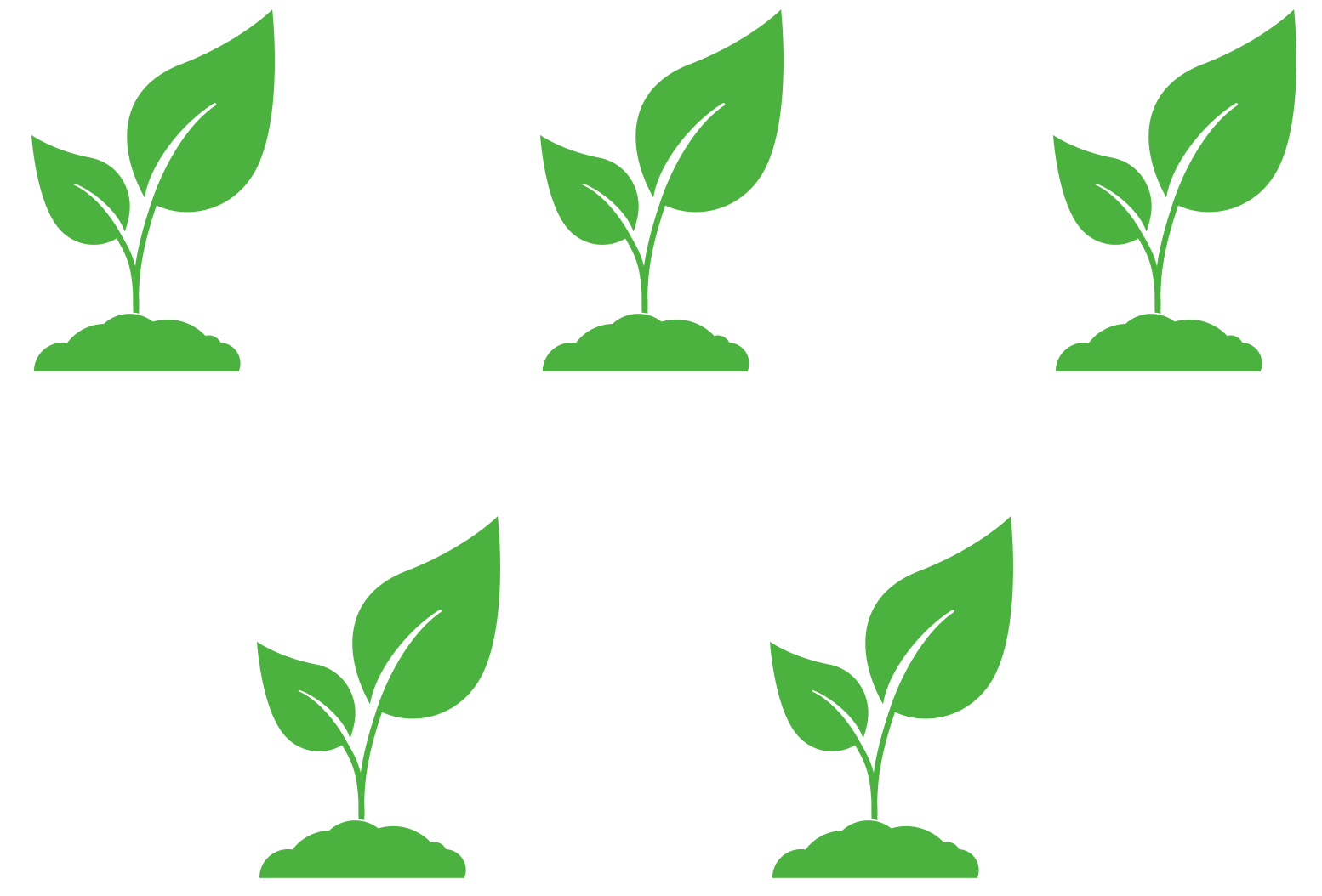 Triangular planting pattern