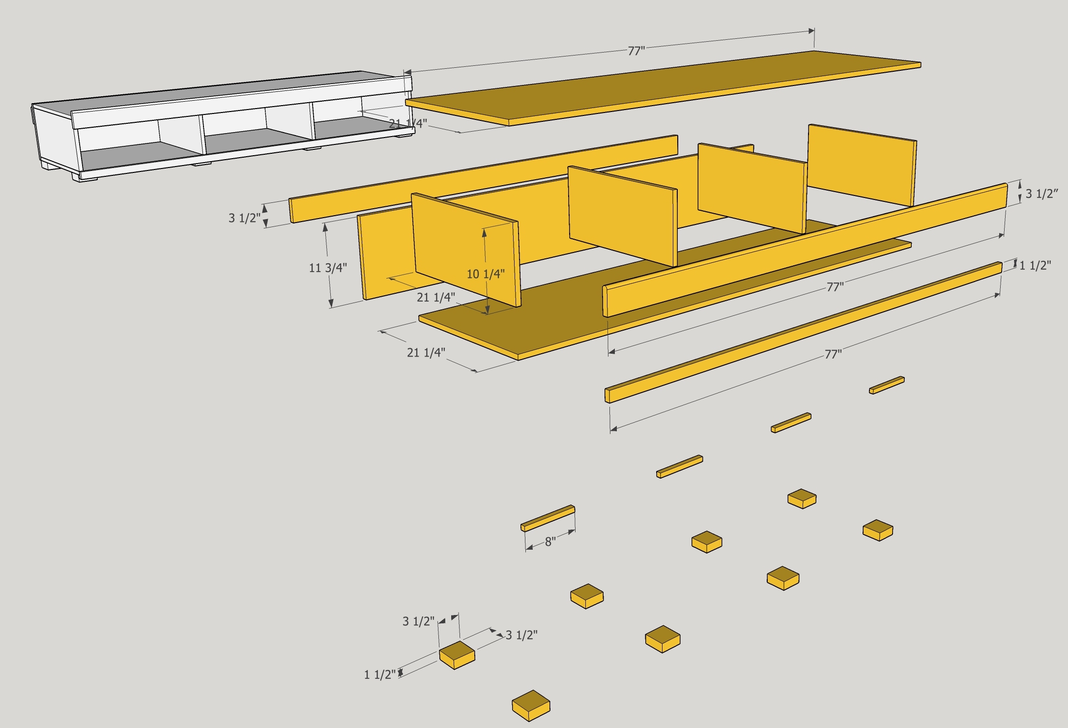 base cabinet parts and dimensions