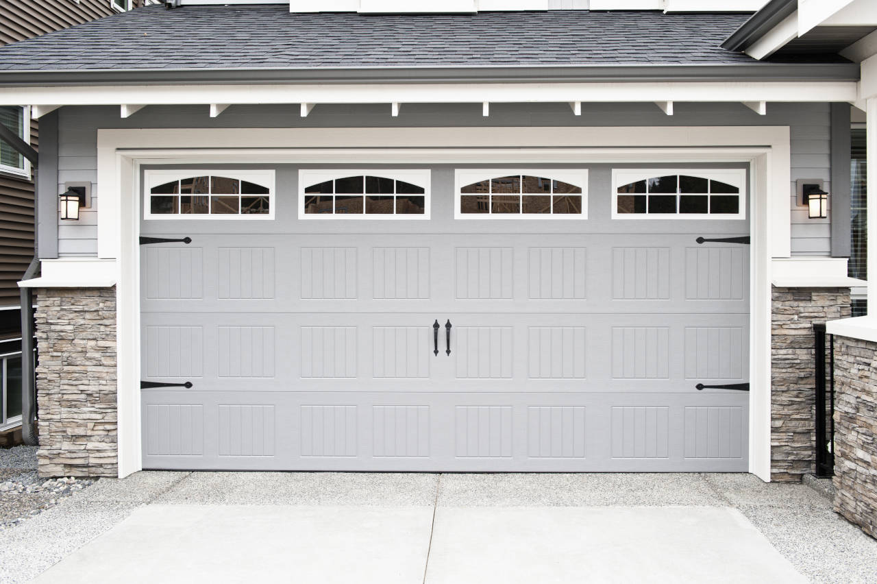 newly installed garage door