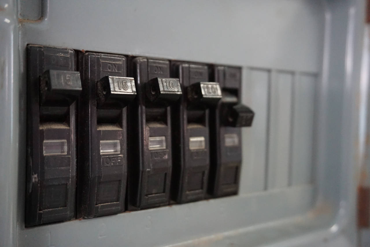 Newly installed circuit breaker panel