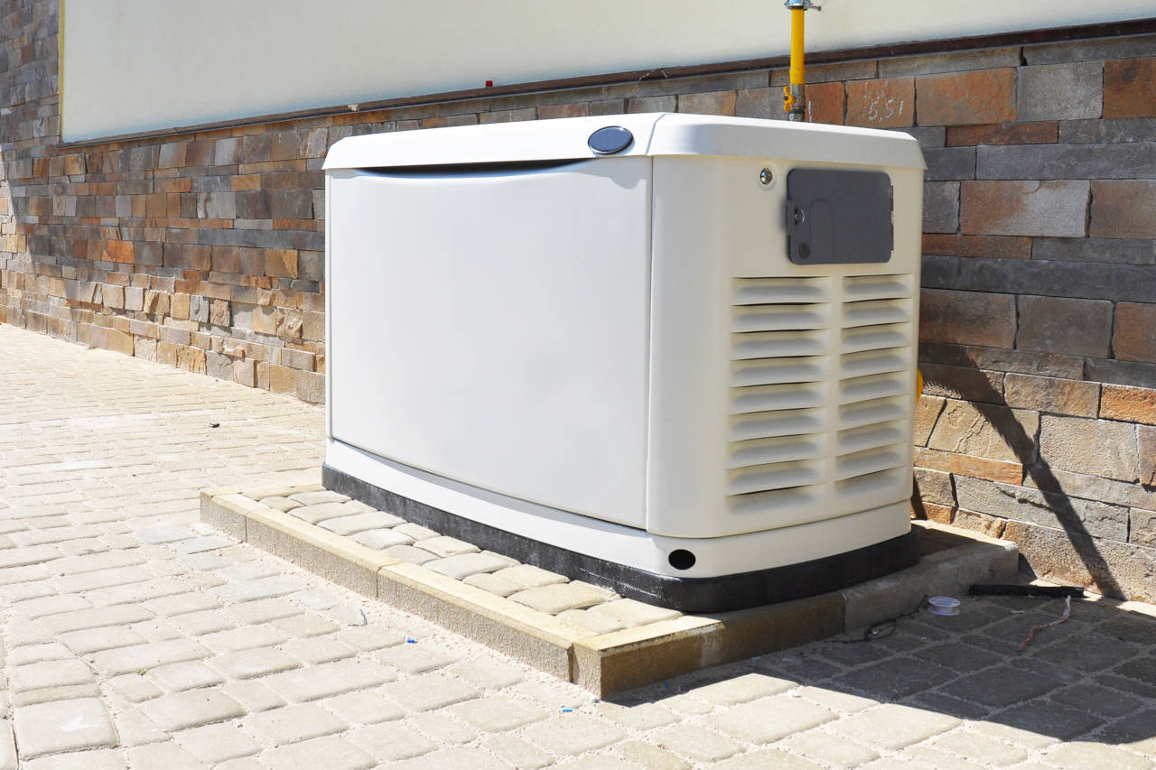 backup generator installed outside of a home