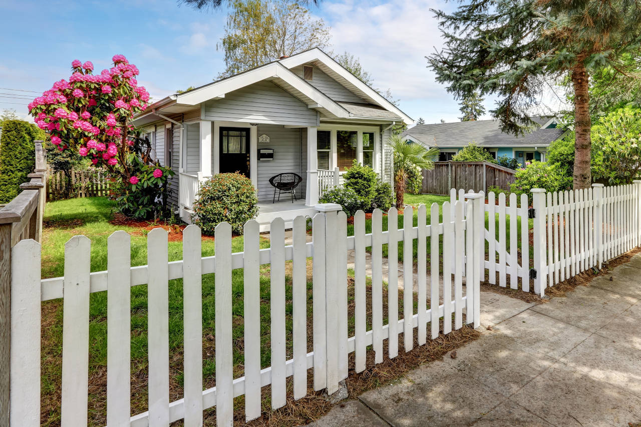 Wood picket fences are affordable and beautiful
