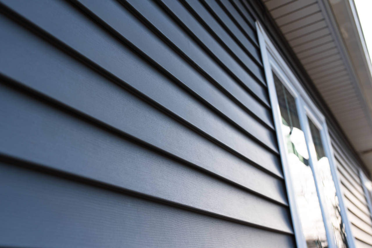 newly installed vinyl siding