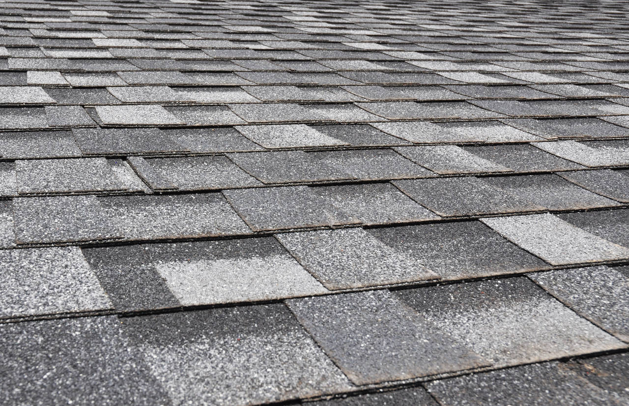 Roof installed with architectural asphalt shingles