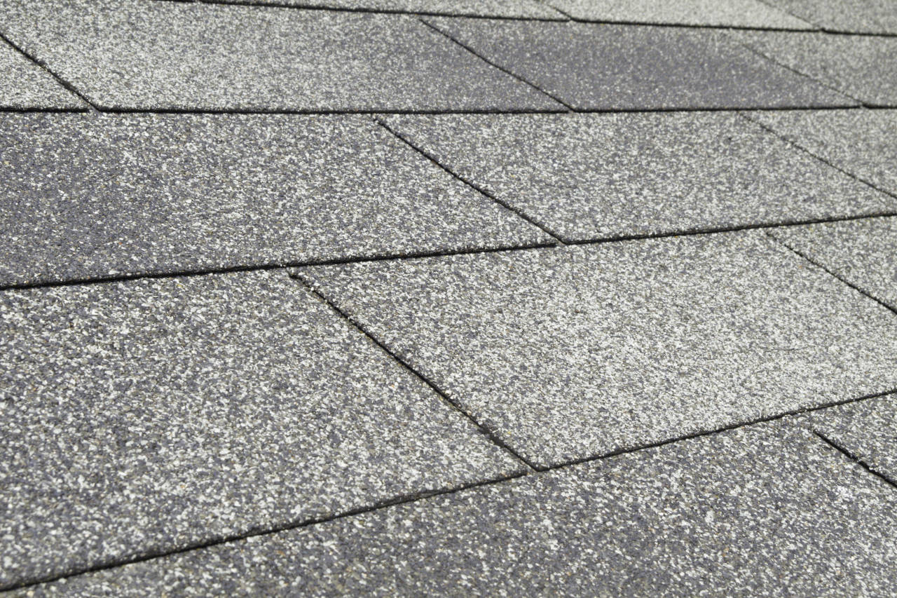 Roof installed with asphalt 3-tab shingles, which are the most common material