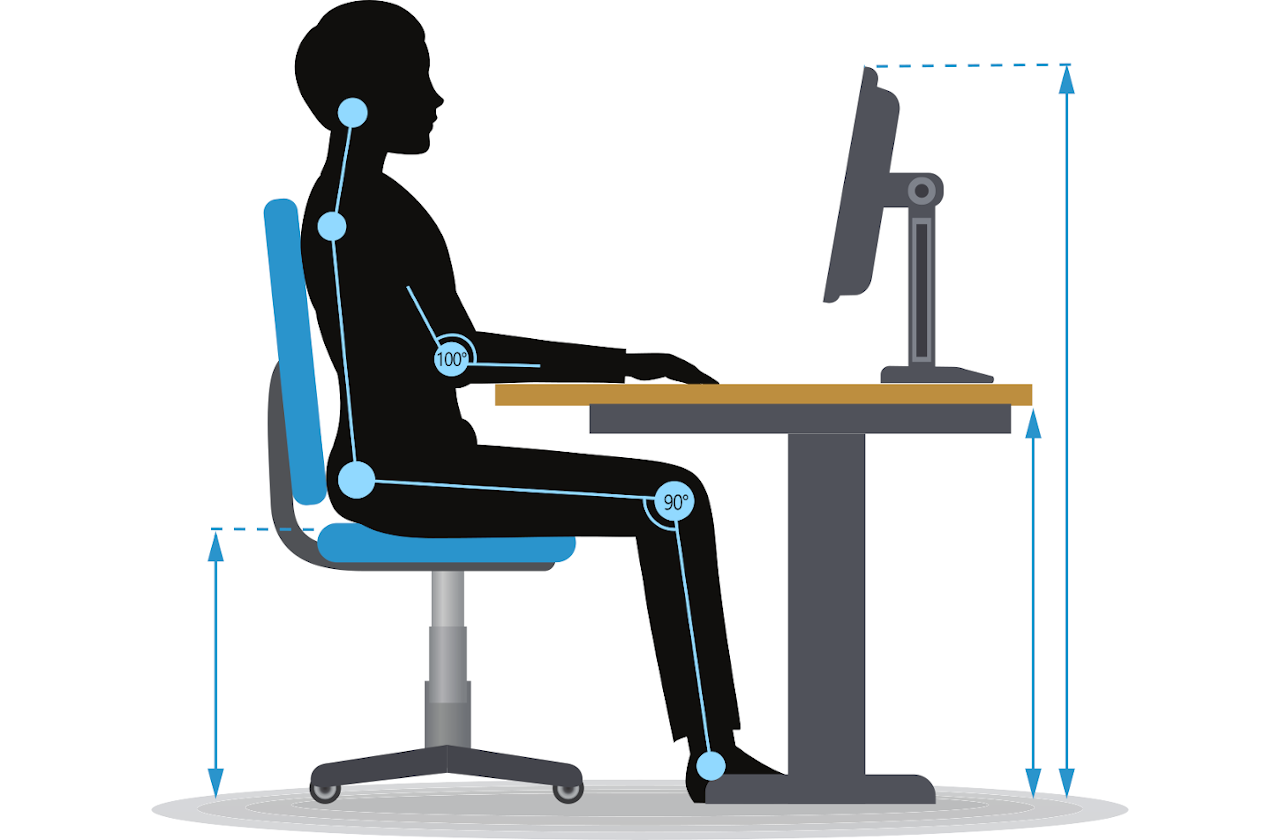 ergonomic Workstation Table Height for Streaming