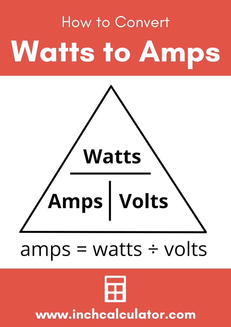 Share watts to amps electrical conversion calculator