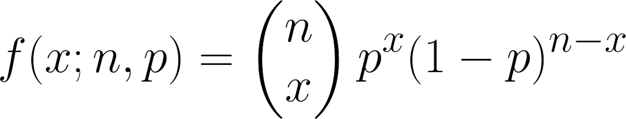 binomial probability formula