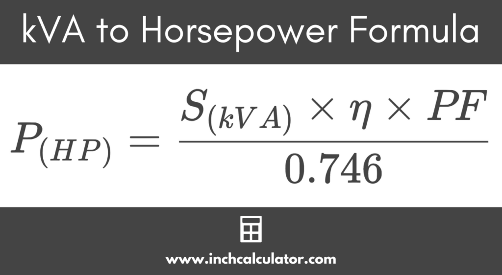 KilovoltAmps (kVA) to Horsepower Conversion Calculator KilovoltAmps (kVA) to Horsepower Conversion Calculator