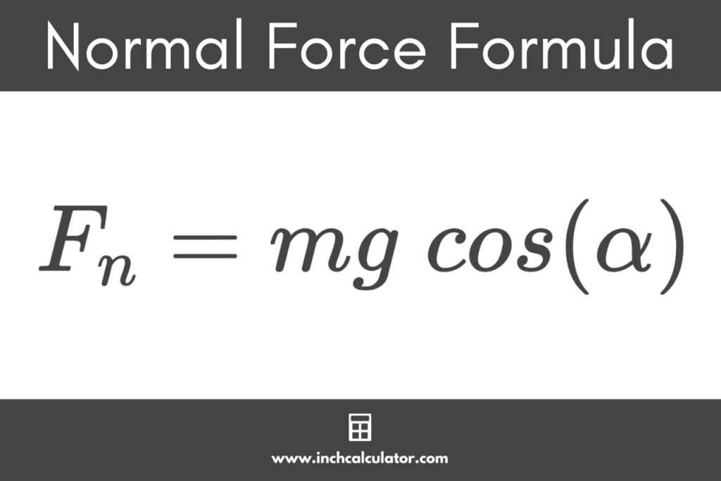 Normal force calculator inch calculator